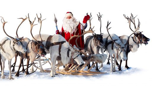 Santa con renos